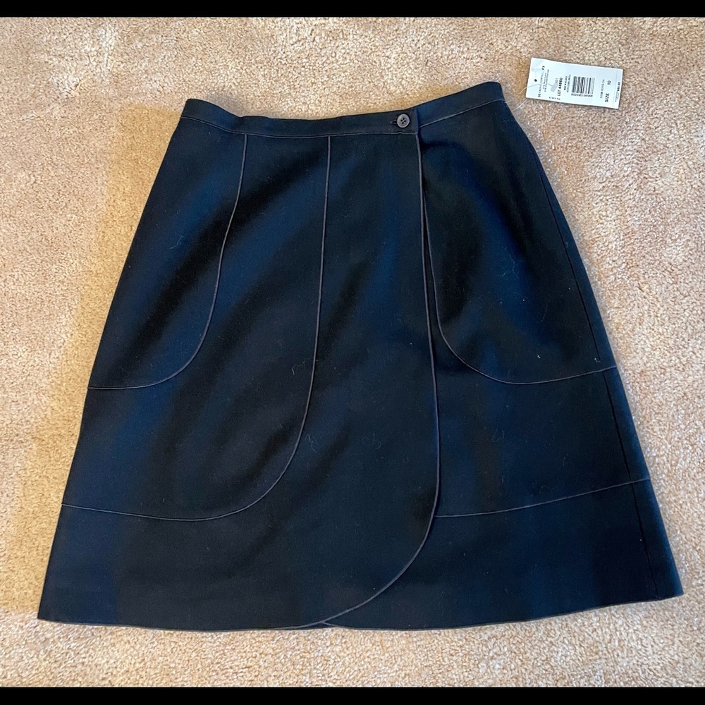 Classic black wrap skirt